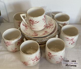 7 Tazas porcelana fina antiguas Bajadas de precio