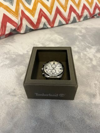 Reloj Timberland Plata y Blanco