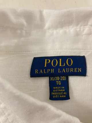 Camisa Lino Blanca Polo Ralph Lauren
