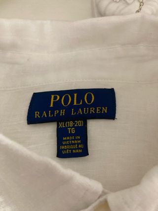 Camisa Lino Blanca Polo Ralph Lauren