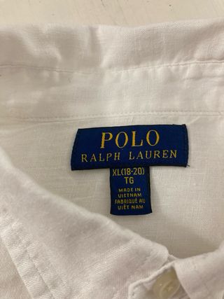Camisa Lino Blanca Polo Ralph Lauren