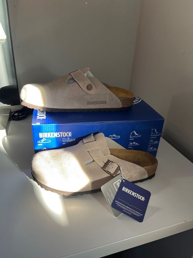 Birkenstock Boston BS Gris Talla 41