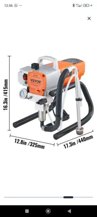 Bomba Pintura Airless VEVOR 1800W