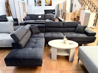 Sofá Rinconera Gris Oscuro