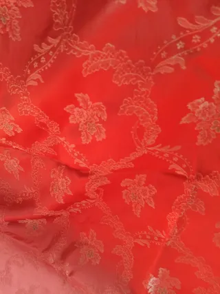 Copriletto in Seta Borgogna