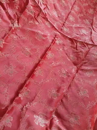 Copriletto in Seta Borgogna