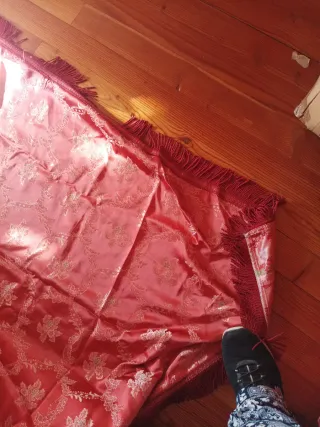 Copriletto in Seta Borgogna