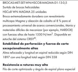 Estuche de brocas multiusos Wurth