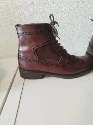 Botín Blucher Hombre Marrón