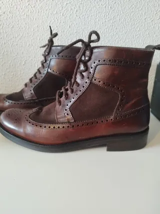 Botín Blucher Hombre Marrón