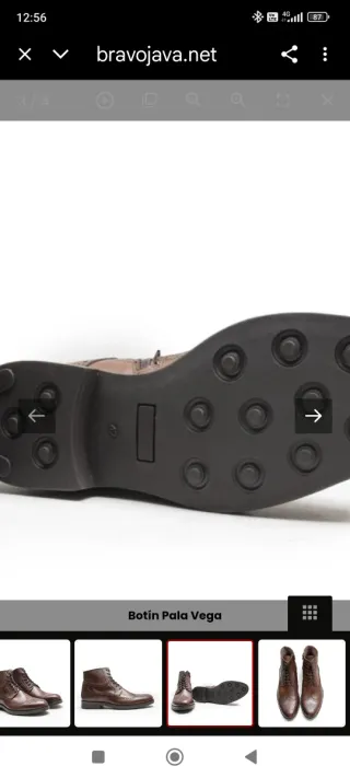 Botín Blucher Hombre Marrón