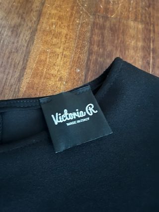 Mini abito nero Victoria taglia unica