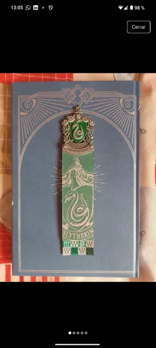 Marcapáginas Slytherin Harry Potter