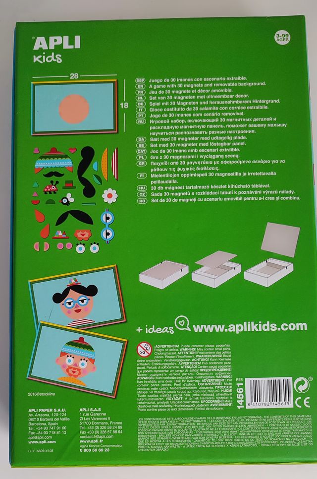 Juego Imanes Apli Kids: Caras y Vestir