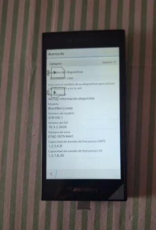 Teléfono Móvil BlackBerry Negro.tengo 10 moviles