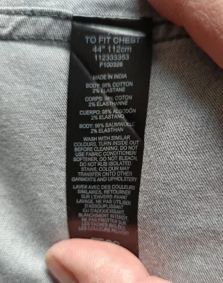 Camisa vaquera ASOS gris talla XL