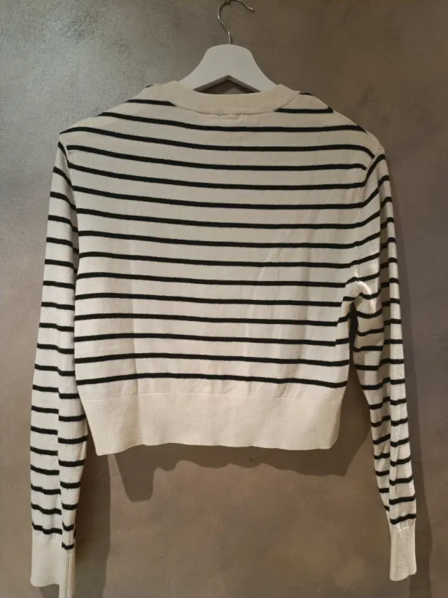 Jersey rayas Stradivarius blanco y negro