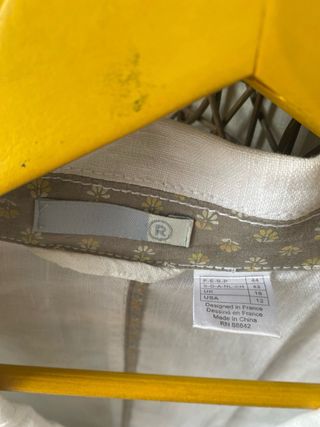 Americana Lino Blanca Talla 44 La Redoute