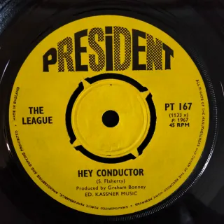 1967 UK THE LEAGUE Nothing On/hey conductor vinilo