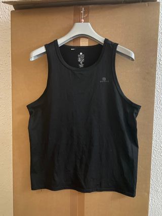 Camiseta tirantes Domyos Negra Talla XL