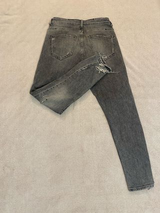 Jeans skinny Zara grigi strappati