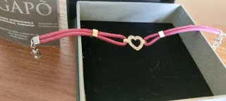 Bracciale S'Agapo Cuore con Zirconi Rosa