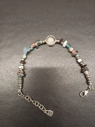 Pulsera Uno de 50 piedras naturales y plata