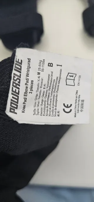 Ginocchiere powerslide con gomitiere e parapolsi