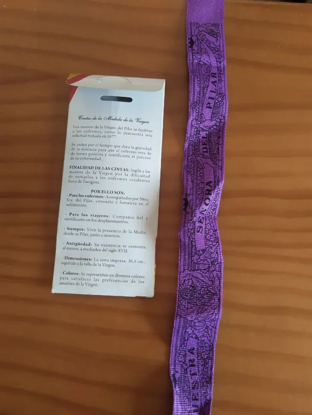 Cinta Medida Ntra. Sra. del Pilar