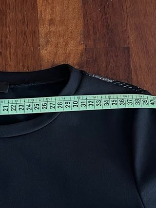 Mini abito glitter check nero