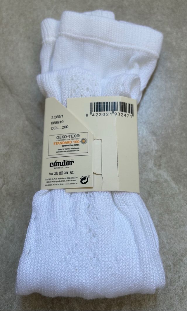 Leotardo Cóndor Blanco Calado Perle