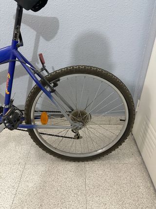 Bicicleta azul para adulto