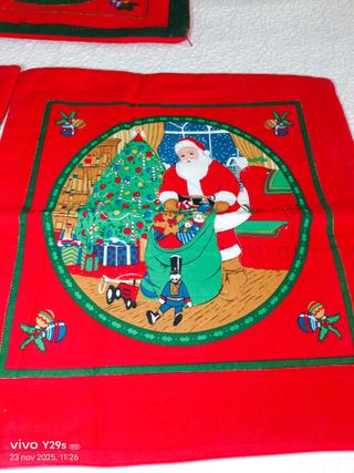 3 Federe Cuscini Natale 40x40 cm