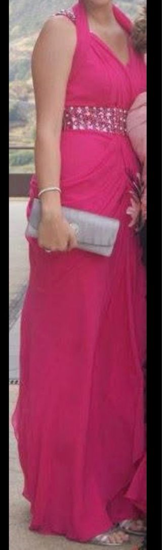 Vestido fiesta rosa fucsia