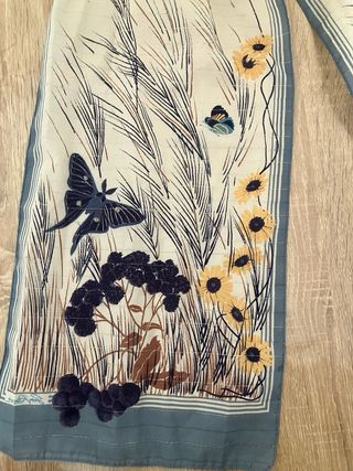 Fular Chal Estampado Mariposas Flores