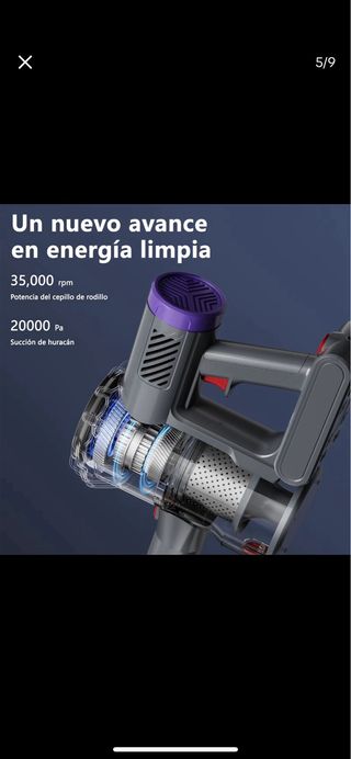 Aspirador sin cable 250w