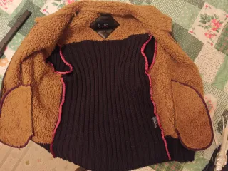 Chaqueta de punto y cuero Talla L James Dean