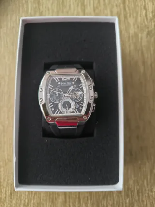 Reloj MARK FAIRWHALE Negro y Plateado