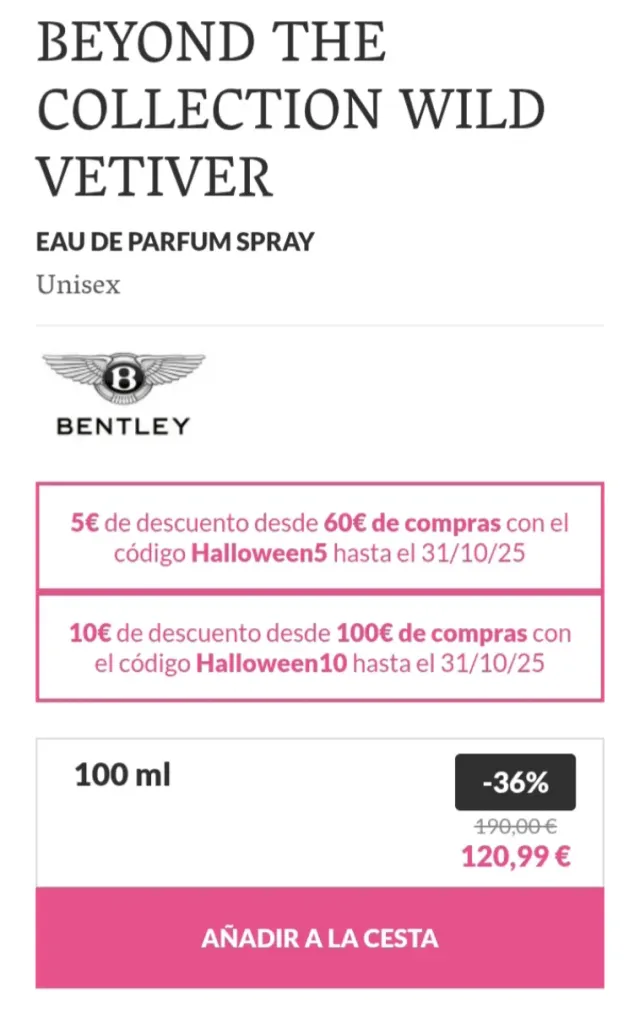 Perfume Bentley Wild Vetiver Java