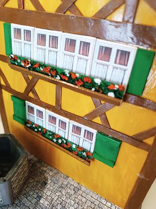 Diorama Casa Plönlein hecho a mano Casa histórica