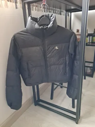 Cazadora Calvin Klein Negra Chica Talla XS