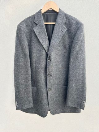 Chaqueta de lana jaspeada