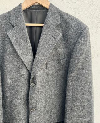 Chaqueta de lana jaspeada