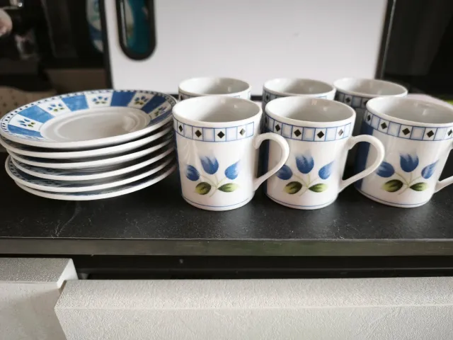 Set 6 Tazzine Caffè Porcellana