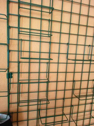 4 Espositori da parete metallici