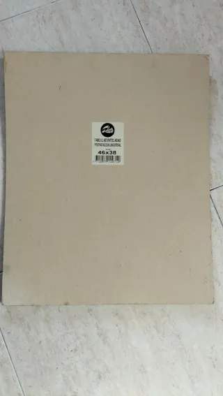 Antiguo óleo sobre tablilla paisaje