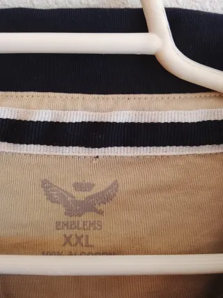 Polo Emblems azul manga larga