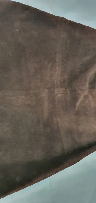 Minifalda de ante marrón