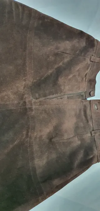 Minifalda de ante marrón