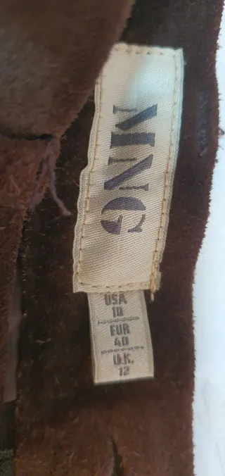 Minifalda de ante marrón